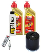 Inspektionspaket 2L 5W-40 + Ölfilter + 1x Zündkerze für Piaggio X8 250 ccm
