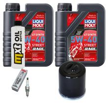 Inspektionspaket 2L 5W-40 + Ölfilter + 1x Zündkerze für Piaggio X9 250 ccm