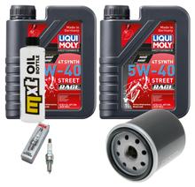 Inspektionspaket 2L 5W-40 + Ölfilter + 1x Zündkerze für Piaggio X9 250 ccm