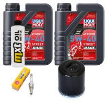 Inspection package 2L 5W-40 + oil filter + 1x spark plug for Piaggio Beverly RST 4V 300 ccm