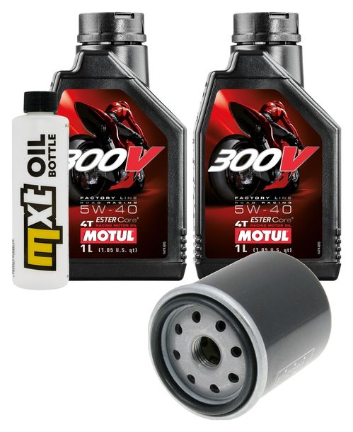 Inspektionspaket 2L 5W-40 + Ölfilter + 1x Zündkerze für Vespa GTS Super 300 ccm