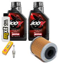 Kit d'inspection 2L 15W-50 + filtre à huile + 1x bougie pour Piaggio Beverly 350 ccm