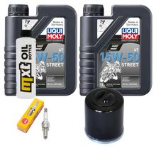 Inspectiepakket 2L 15W-50 + Oliefilter + 1x Bougie voor Piaggio X10 350 ccm