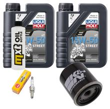 Inspectiepakket 2L 15W-50 + Oliefilter + 1x Bougie voor Piaggio X10 350 ccm