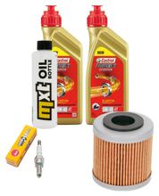 Inspektionspaket 2L 5W-40 + Ölfilter + 1x Zündkerze für Piaggio Beverly 400 ccm