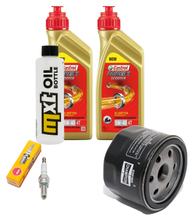 Inspection package 2L 5W-40 + oil filter + 1x spark plug for Piaggio Beverly 400 ccm