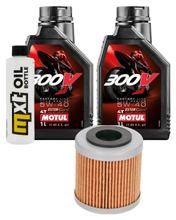 Paquete de inspección 2L 5W-40 + filtro de aceite + 1x bujía para Piaggio Beverly 400 ccm