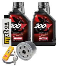 Paquete de inspección 2L 5W-40 + filtro de aceite + 1x bujía para Piaggio Beverly 400 ccm