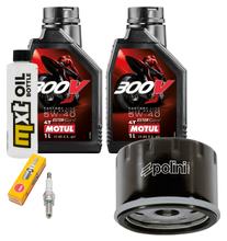 Paquete de inspección 2L 5W-40 + filtro de aceite + 1x bujía para Piaggio Beverly 400 ccm