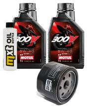 Inspection package 2L 5W-40 + oil filter + 1x spark plug for Piaggio Beverly 400 ccm