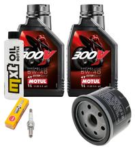 Inspection package 2L 5W-40 + oil filter + 1x spark plug for Piaggio Beverly 400 ccm