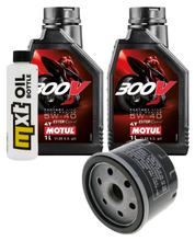 Inspection package 2L 5W-40 + oil filter + 1x spark plug for Piaggio Beverly 400 ccm