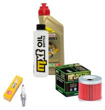 Inspektionspaket 1L 10W-40 + Ölfilter + 1x Zündkerze für Suzuki UE 125 ccm