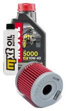 Inspectiepakket 1L 10W-40 + oliefilter + 1x bougie voor Suzuki UE 125 ccm