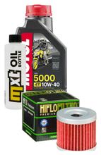 Paquete de inspección 1L 10W-40 + filtro de aceite + 1x bujía para Suzuki UE 125 ccm