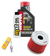 Inspectiepakket 1L 10W-40 + oliefilter + 1x bougie voor Suzuki UE 125 ccm