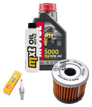 Inspection package 1L 10W-40 + oil filter + 1x spark plug for Suzuki UE 125 ccm