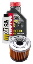 Inspection package 1L 10W-40 + oil filter + 1x spark plug for Suzuki UE 125 ccm