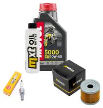 Inspection package 1L 10W-40 + oil filter + 1x spark plug for Suzuki UE 125 ccm