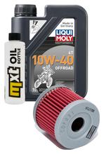 Inspection package 1L 10W-40 + oil filter + 1x spark plug for Suzuki UE 125 ccm