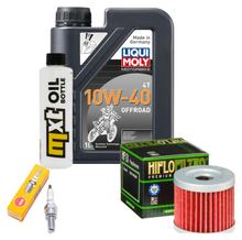 Inspection package 1L 10W-40 + oil filter + 1x spark plug for Suzuki UE 125 ccm
