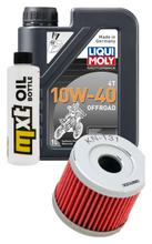 Kit d'inspection 1L 10W-40 + filtre à huile + 1x bougie pour Suzuki UE 125 ccm