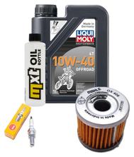Inspektionspaket 1L 10W-40 + Ölfilter + 1x Zündkerze für Suzuki UE 125 ccm