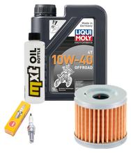 Inspektionspaket 1L 10W-40 + Ölfilter + 1x Zündkerze für Suzuki UE 125 ccm
