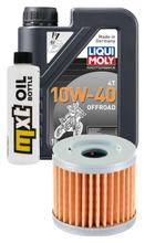 Inspektionspaket 1L 10W-40 + Ölfilter + 1x Zündkerze für Suzuki UE 125 ccm