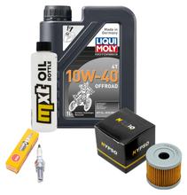 Inspektionspaket 1L 10W-40 + Ölfilter + 1x Zündkerze für Suzuki UE 125 ccm