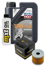 Inspektionspaket 1L 10W-40 + Ölfilter + 1x Zündkerze für Suzuki UE 125 ccm