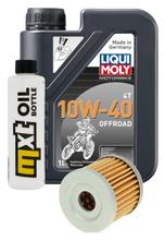Inspektionspaket 1L 10W-40 + Ölfilter + 1x Zündkerze für Suzuki UE 125 ccm