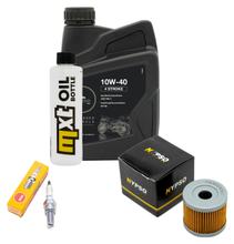 Inspektionspaket 1L 10W-40 + Ölfilter + 1x Zündkerze für Suzuki UE 125 ccm