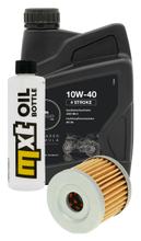 Inspektionspaket 1L 10W-40 + Ölfilter + 1x Zündkerze für Suzuki UE 125 ccm