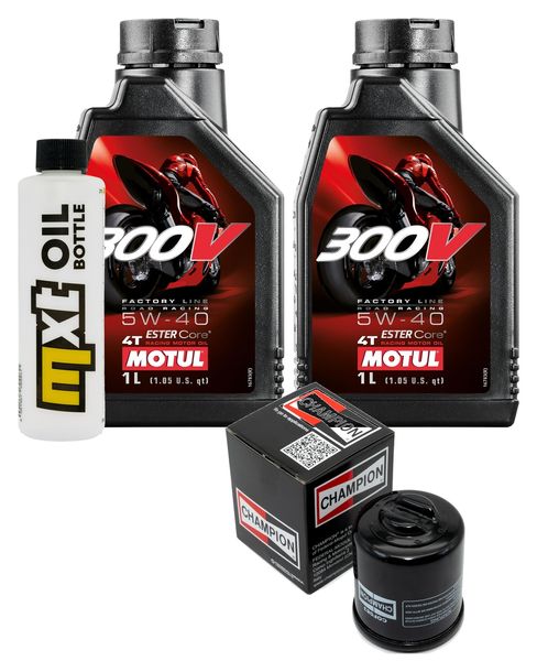 Inspektionspaket 2L 5W-40 + Ölfilter + 1x Zündkerze für Piaggio X10 500 ccm