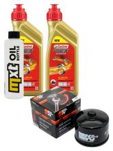 Inspection package 2L 5W-40 + oil filter + 1x spark plug for Piaggio X10 500 ccm