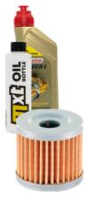 Paquete de inspección 1L 10W-40 + filtro de aceite + 1x bujía para Suzuki AN 125 ccm