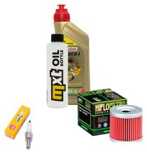 Paquete de inspección 1L 10W-40 + filtro de aceite + 1x bujía para Suzuki AN 125 ccm