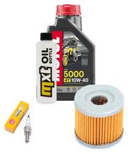 Inspection package 1L 10W-40 + oil filter + 1x spark plug for Suzuki AN 125 ccm