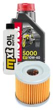 Inspection package 1L 10W-40 + oil filter + 1x spark plug for Suzuki AN 125 ccm