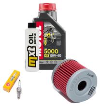 Inspection package 1L 10W-40 + oil filter + 1x spark plug for Suzuki AN 125 ccm