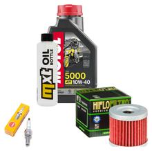 Inspection package 1L 10W-40 + oil filter + 1x spark plug for Suzuki AN 125 ccm