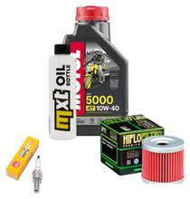 Inspection package 1L 10W-40 + oil filter + 1x spark plug for Suzuki AN 125 ccm