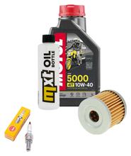 Inspectiepakket 1L 10W-40 + oliefilter + 1x bougie voor Suzuki AN 125 ccm