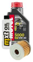 Inspection package 1L 10W-40 + oil filter + 1x spark plug for Suzuki AN 125 ccm