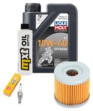 Inspektionspaket 1L 10W-40 + Ölfilter + 1x Zündkerze für Suzuki AN 125 ccm