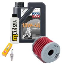 Inspektionspaket 1L 10W-40 + Ölfilter + 1x Zündkerze für Suzuki AN 125 ccm