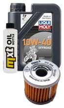 Inspektionspaket 1L 10W-40 + Ölfilter + 1x Zündkerze für Suzuki AN 125 ccm