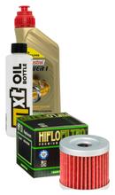Inspektionspaket 1L 10W-40 + Ölfilter + 1x Zündkerze für Suzuki AN 125 ccm
