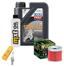 Inspectiepakket 1L 10W-40 + oliefilter + 1x bougie voor Suzuki AN 125 ccm